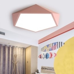 Modern Flush Mount Diamond Design Ceiling Light Ultra Thin Home Lighting Light