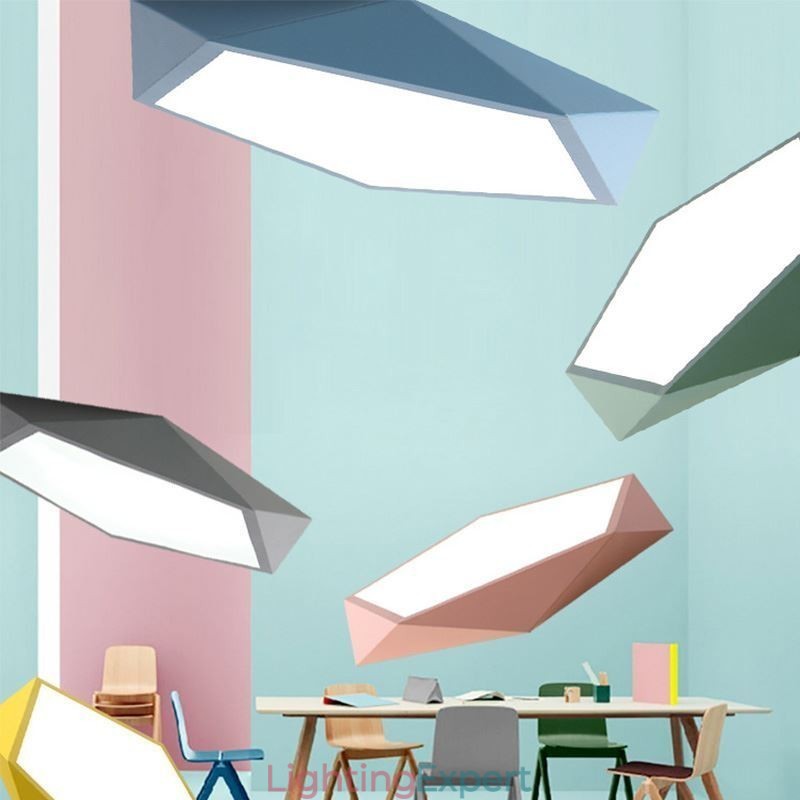 Modern Flush Mount Diamond Design Ceiling Light Ultra Thin Home Lighting Light