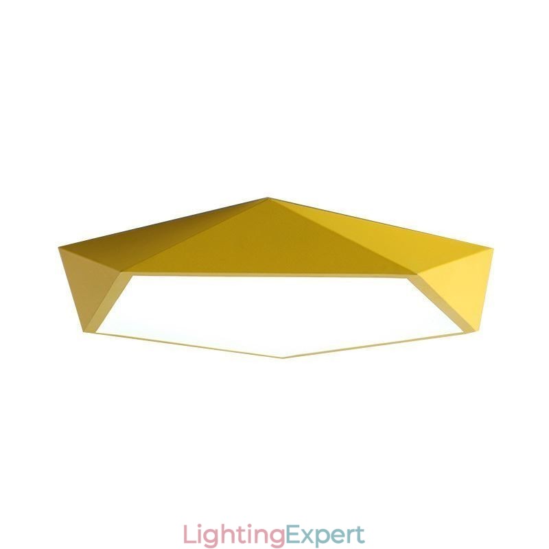 Modern Flush Mount Diamond Design Ceiling Light Ultra Thin Home Lighting Light
