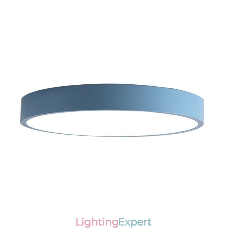 Contemporary Flush Mount Ultra Thin Ceiling Light Round Lamp Light