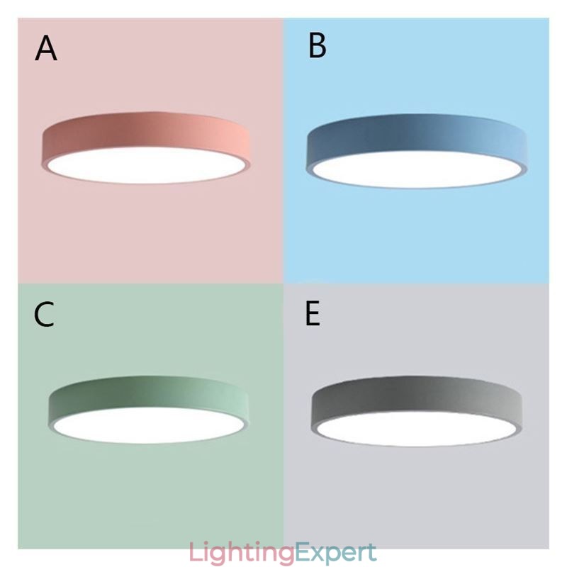 Contemporary Flush Mount Ultra Thin Ceiling Light Round Lamp Light