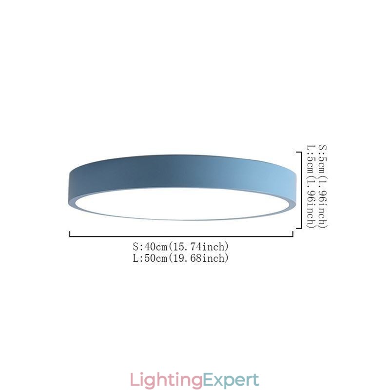 Contemporary Flush Mount Ultra Thin Ceiling Light Round Lamp Light