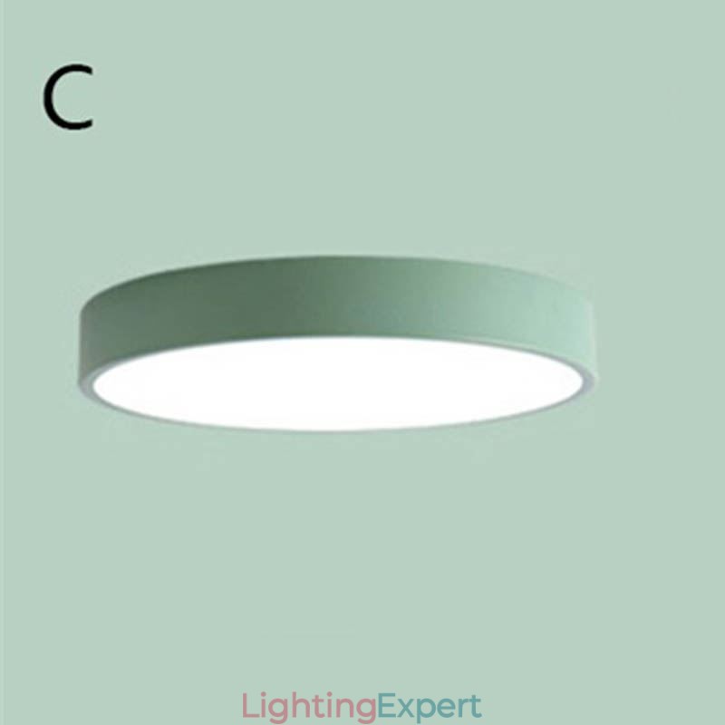 Contemporary Flush Mount Ultra Thin Ceiling Light Round Lamp Light