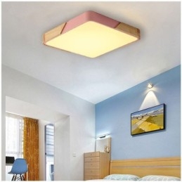 Simple Flush Mount Wood Frame Ceiling Light Super Thin Design Lamp Dinging Light