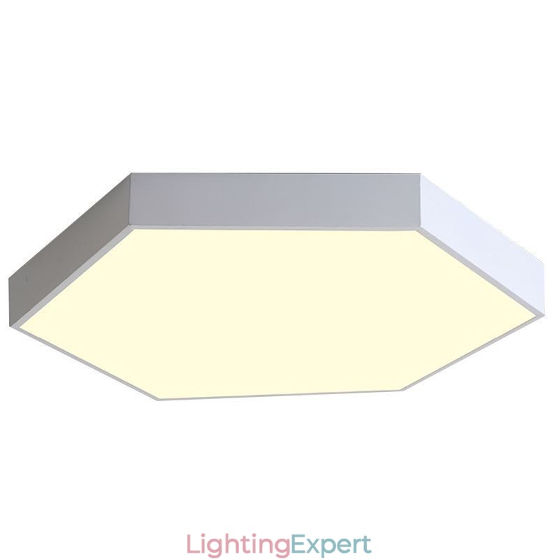 Contemporary Simple Flush Mount Hexagon Ceiling Light
