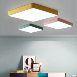 Simlpe Flush Mount Thin Square Light Energy Saving Ceiling Light