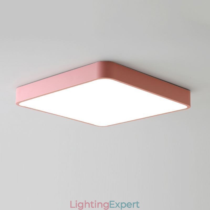 Simlpe Flush Mount Thin Square Light Energy Saving Ceiling Light