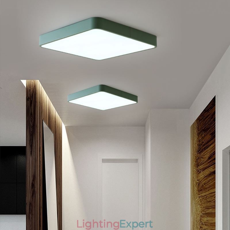 Simlpe Flush Mount Thin Square Light Energy Saving Ceiling Light