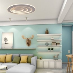 Modern Flush Mount Water Drop Terrace Ceiling Light Side Illuminating Light