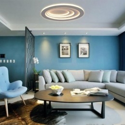 Modern Flush Mount Water Drop Terrace Ceiling Light Side Illuminating Light