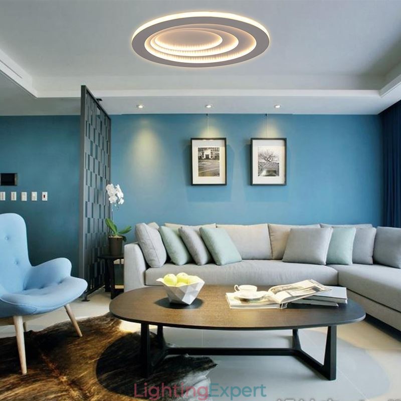 Modern Flush Mount Water Drop Terrace Ceiling Light Side Illuminating Light