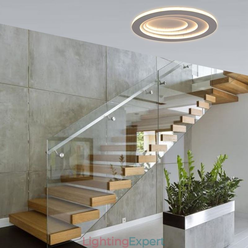 Modern Flush Mount Water Drop Terrace Ceiling Light Side Illuminating Light