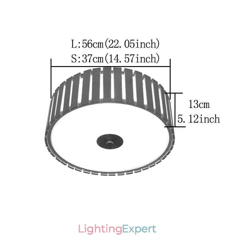 Large Bamboo Flush Mount Chinese Creative Ceiling Light Kid's Lighting