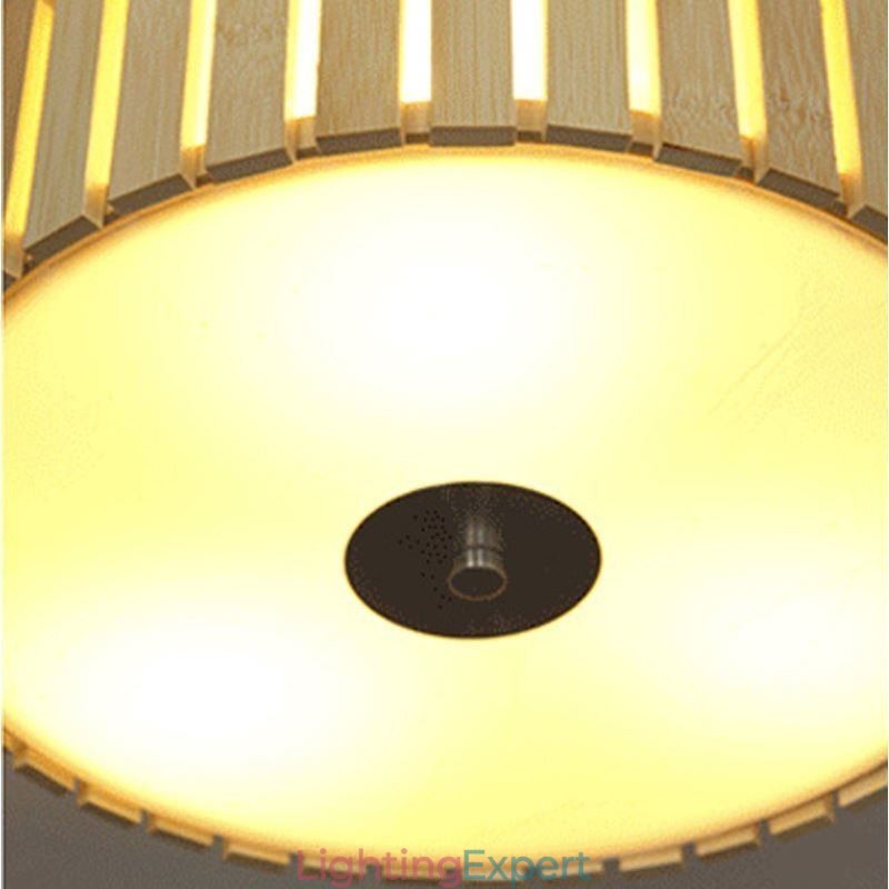 Large Bamboo Flush Mount Chinese Creative Ceiling Light Kid's Lighting