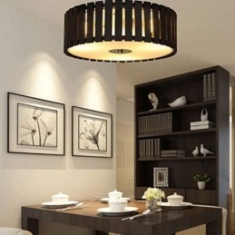 Large Bamboo Flush Mount Chinese Creative Ceiling Light Kid's Lighting