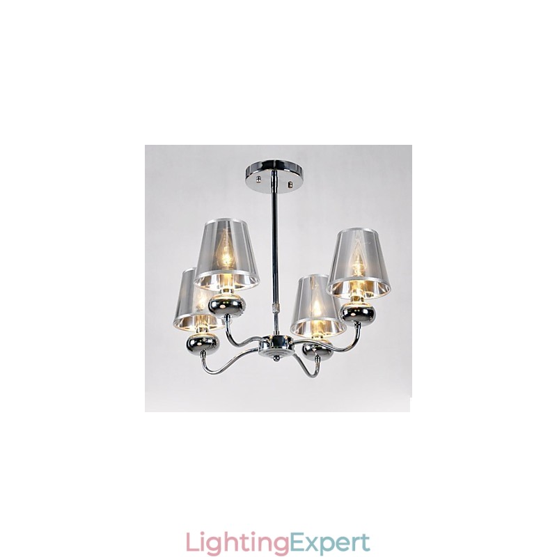 imumModern Contemporary Mini Style Electroplated Metal Chandelier Pendant Light Flush Mount Dining