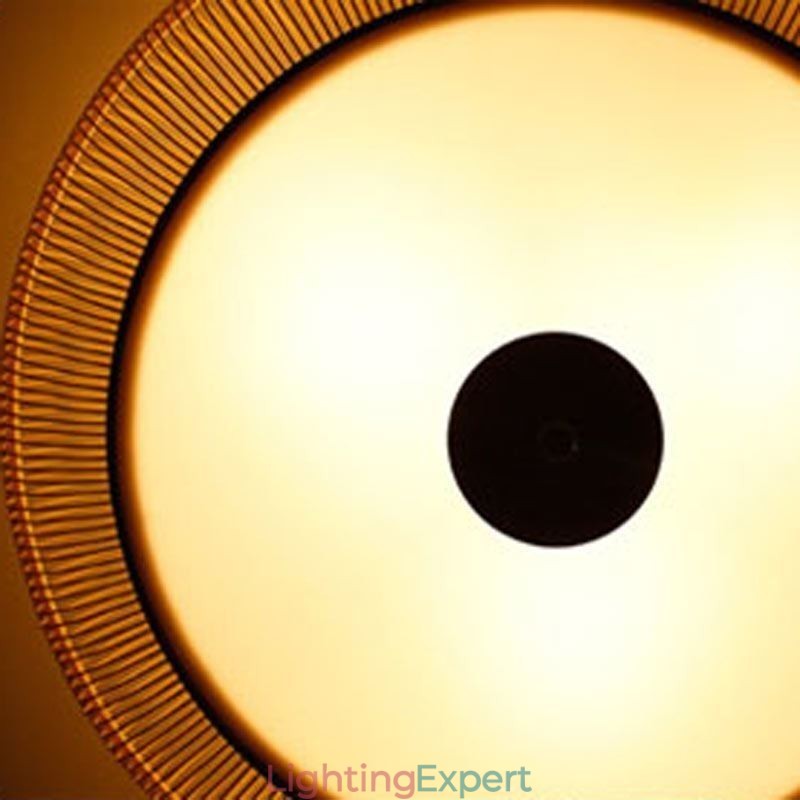 Chinese Special Bamboo Flush Mount Creative Japanese Round Ceiling Light