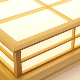 Japanese Cuboid Ceiling Light Solid Wood Ceiling Lighting
