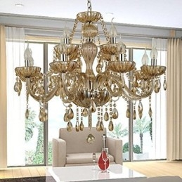 Modern Contemporary Crystal Glass Chandelier