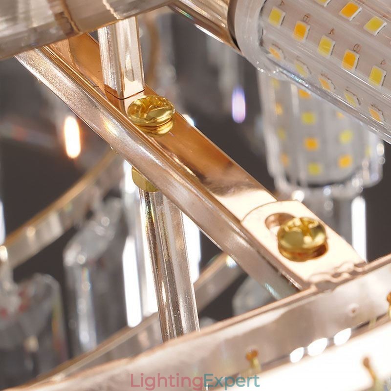 Crystal Flush Mount Luxury Round Crystal Decoration Ceiling Light