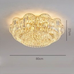 Crystal Flush Mount Luxury Round Crystal Decoration Ceiling Light