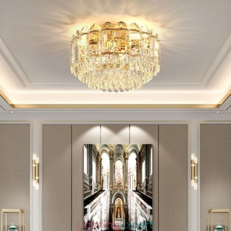 Crystal Flush Mount Round Crystal Decoration Ceiling Lighting Fixtures Crystal Flush Mount Round Crystal Decoration Ceiling Lighting Fixtures