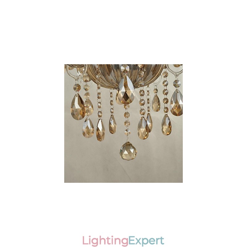 Modern Contemporary Crystal Glass Chandelier