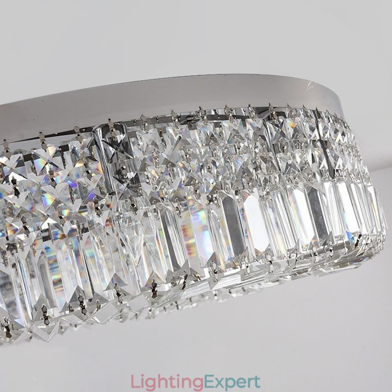 Modern Elegant Ceiling Light Flush Mount Crystal Ceiling Lamp