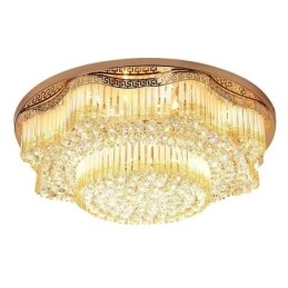 Contemporary Flush Mount Crystal Ceiling Light Luxury Round Lighting