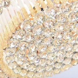 Contemporary Flush Mount Crystal Ceiling Light Luxury Round Lighting