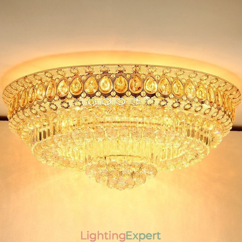 Flush Mount Crystal Modern Simple Ceiling Light Creative Round lighting