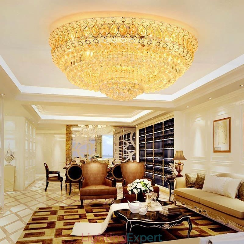 Flush Mount Crystal Modern Simple Ceiling Light Creative Round lighting