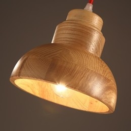 Chandelier Mini Style Traditional Classic Wood Bamboo