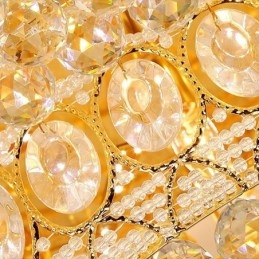 Luxury Crystal Ceiling Light European Round Flush Mounted Lighting