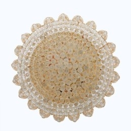 European Flush Mount Crystal Ceiling Light