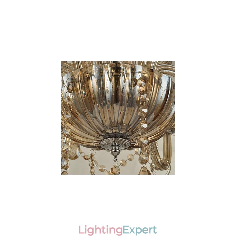 Modern Contemporary Crystal Glass Chandelier