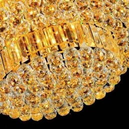 Flush Mount Crystal Ceiling Light European Round Lighting