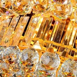 Flush Mount Crystal Ceiling Light European Round Lighting
