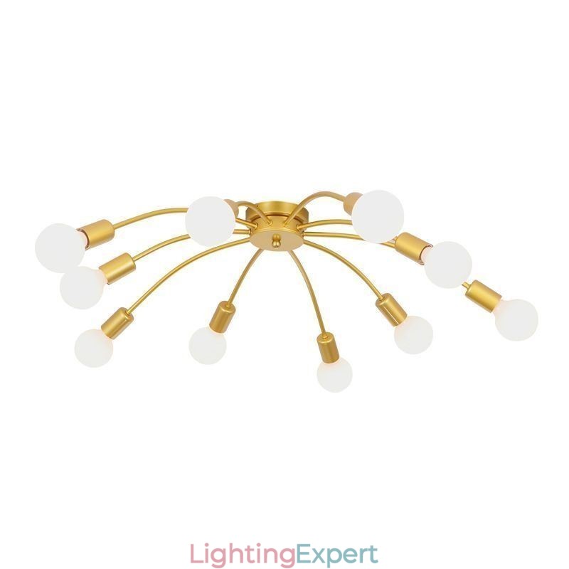Ceiling Spider Lamp Antique Classic Flush Mount Dining Lamp 8 10 Arms