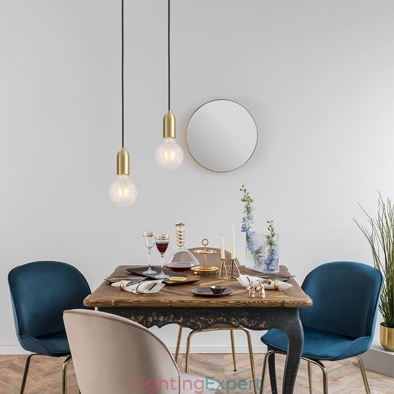 Nordic Brass 3 Pendant Cluster Light Island Creative Minimalist Light Fixture