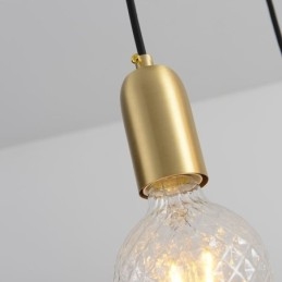 Nordic Brass 3 Pendant Cluster Light Island Creative Minimalist Light Fixture