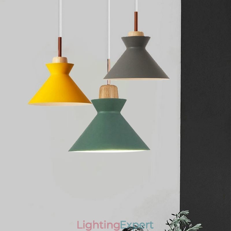 Nordic Macaron Island 3 Light Pendant Lighting Simple Iron Arti Three Lights