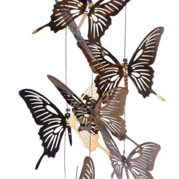 Glass Pendant Light Creative Nordic Cylinder Lamp Butterfly Light