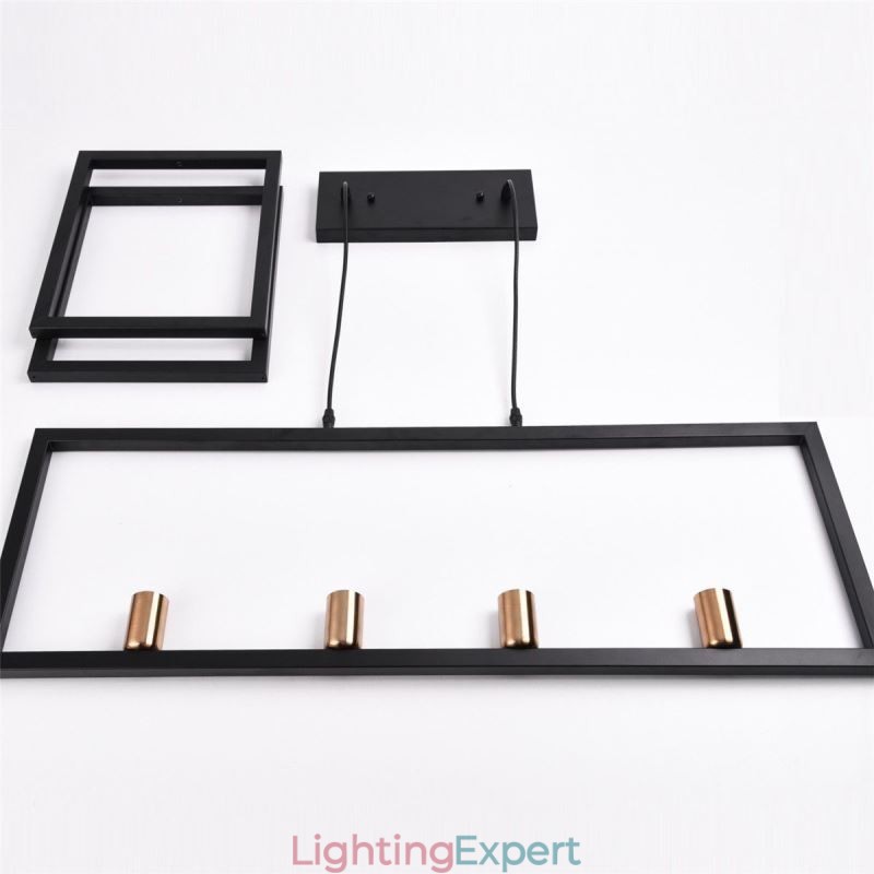 4 Light Pendant Light Industrial Style Lightingway