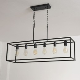 Farmhouse Pendant Lighting Fixture Island Hanging Lights 6 Lights