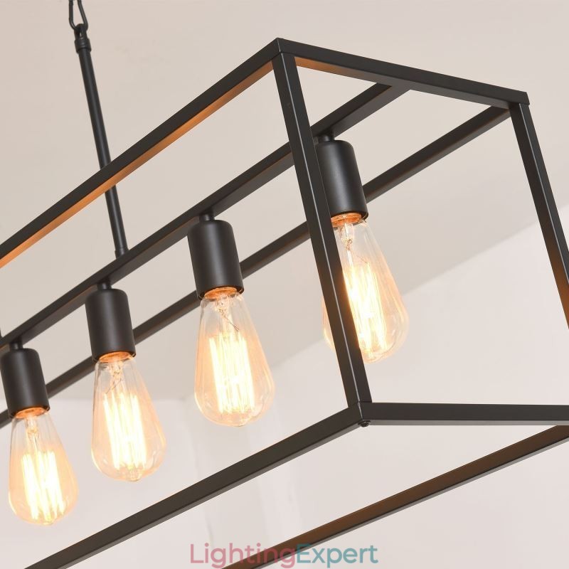 Farmhouse Pendant Lighting Fixture Island Hanging Lights 6 Lights