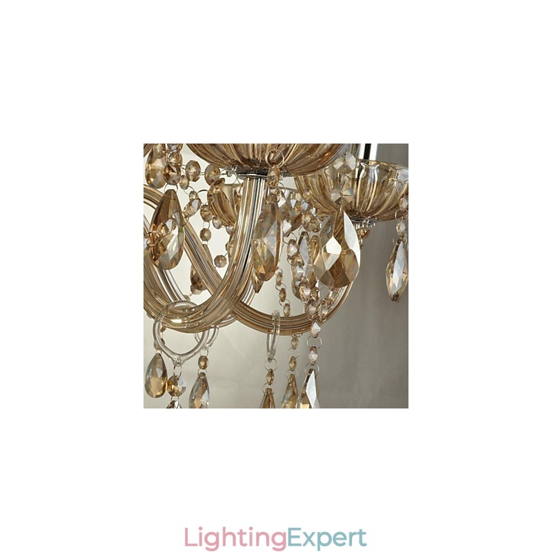 Modern Contemporary Crystal Glass Chandelier