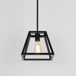 Rustic Farmhouse Pendant Light Industrial Mini Metal Ceiling Light Trapezoidal Shape Island