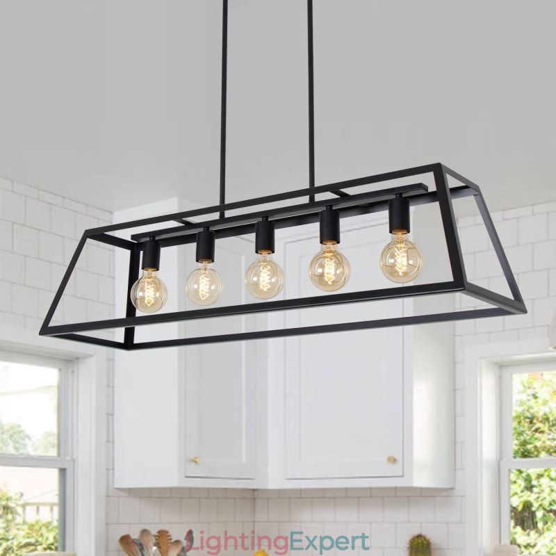 Industrial Metal Pendant Light Trapezoidal Hanging Ceiling Light