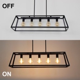 Industrial Metal Pendant Light Trapezoidal Hanging Ceiling Light